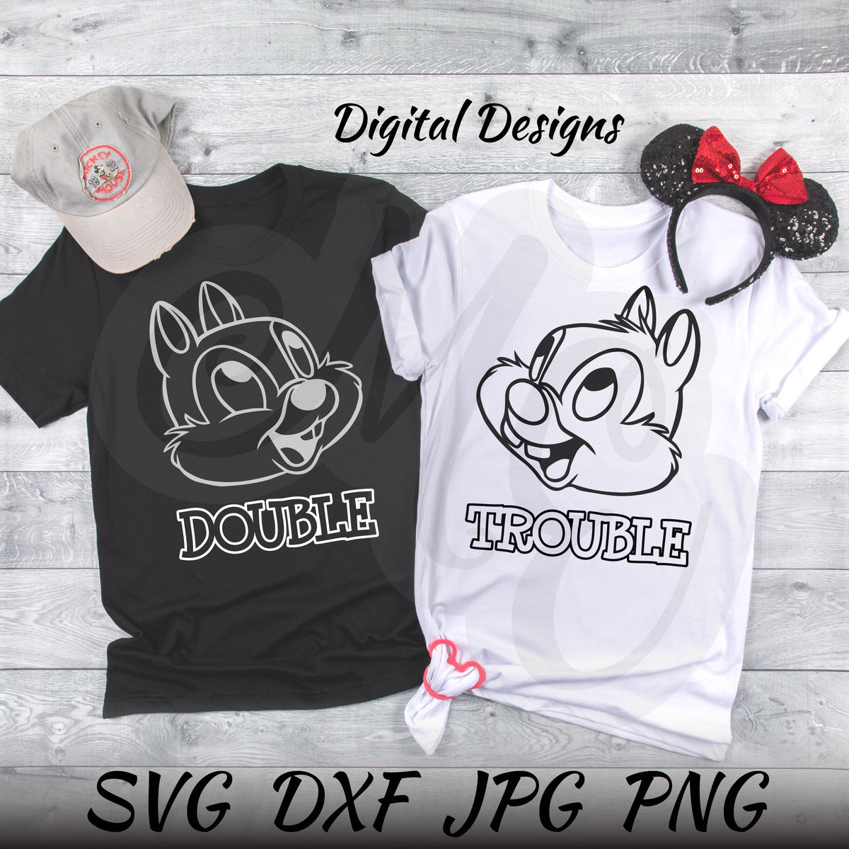 Double trouble PNG Designs for T Shirt & Merch