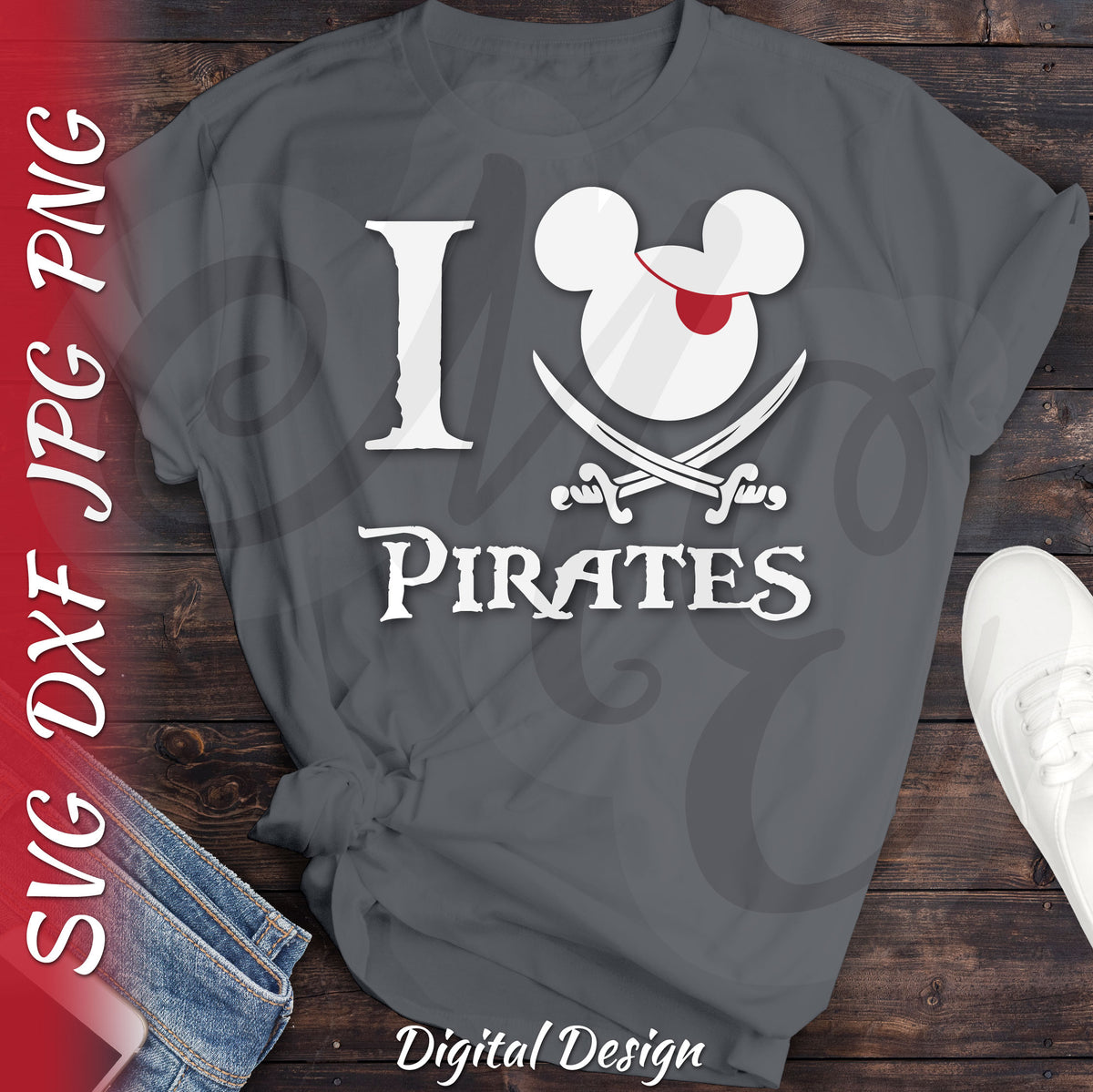 Pirate Mickey  I Love Pirates SVG, DXF – Meggie's Effort