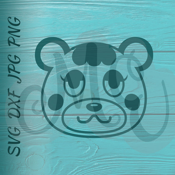 Charlise | Bear | Animal Crossing SVG, DXF