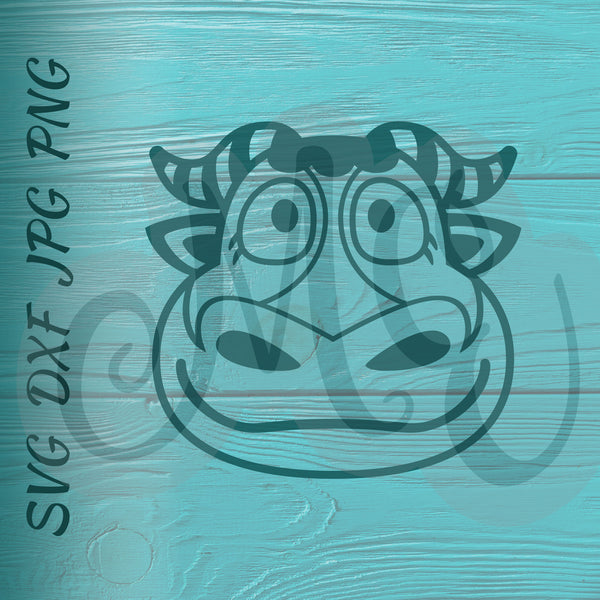 Angus | Bull | Animal Crossing SVG, DXF