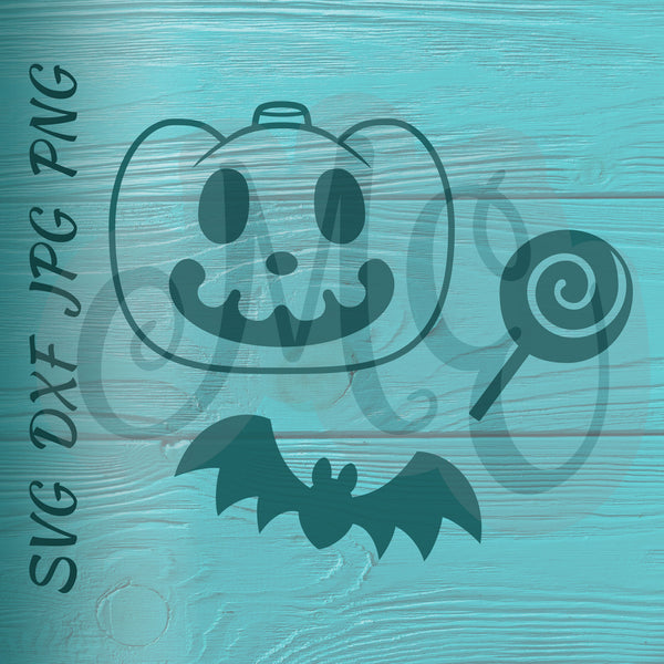 Jack, Lollipop & Bat | Animal Crossing SVG, DXF