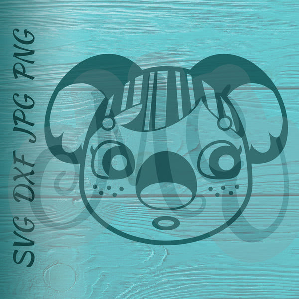 Alice | Koala | Animal Crossing SVG, DXF