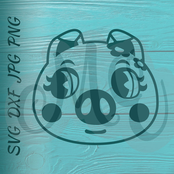 Gala | Pig | Animal Crossing SVG, DXF