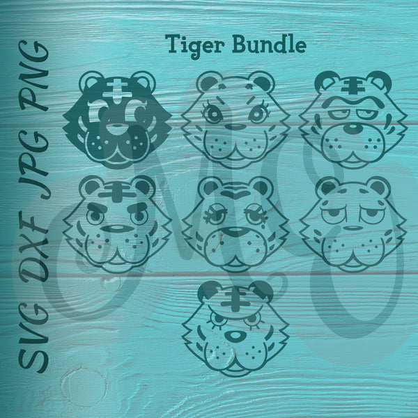 Tiger Bundle | Animal Crossing SVG, DXF