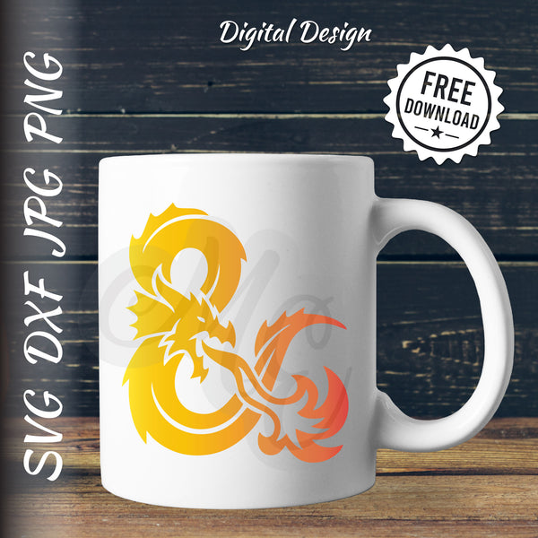 D&D Dragon SVG, DXF