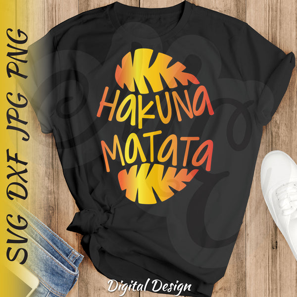 Hakuna Matata Leaves | Lion King SVG, DXF