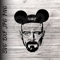 Walt Disney | Walter White Heisenberg SVG, DXF