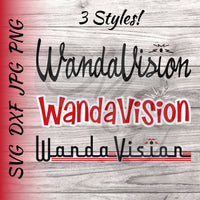 Wanda Vision SVG, DXF